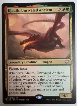 Klauth, Unrivaled Ancient - PLST - AFC-50 - NM - MTG - Image 1