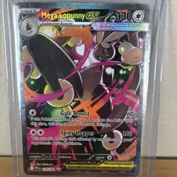 Pokemon Mega Lopunny ex 128/094 Phantasmal Flames Illustration Rare Holo 330 HP - Image 1