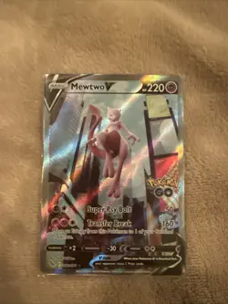 Mewtwo V (Alternate Full Art) 072/078 Pokemon GO Holo - Image 1