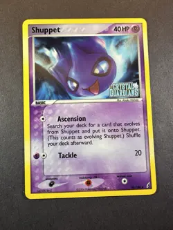 Pokemon Card - Shuppet Crystal Guardians Stamped 40/100 Reverse Holo LP++ - Image 1