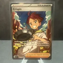 Crispin 164/142 Ultra Rare Scarlet & Violet Stellar Crown SV07 Pokemon TCG NM - Image 1