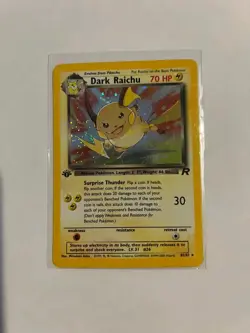 Near Mint Dark Raichu 83/82 Team Rocket Holo 1st Edition Pokemon TCG - Image 1