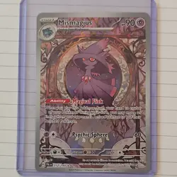 Pokemon TCG Mismagius 212/193 Sv02 Paldea Evolved Illustration Rare Holo - Image 1