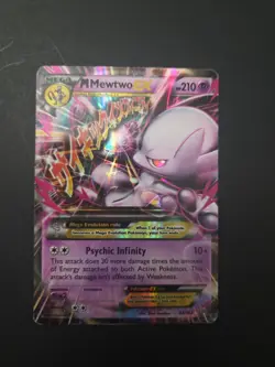 M Mewtwo EX 64/162 XY Breakthrough Pokemon Card TCG Ultra Rare Mega MP - Image 1