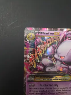M Mewtwo EX 64/162 XY Breakthrough Pokemon Card TCG Ultra Rare Mega MP - Image 2