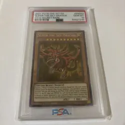 Yugioh PSA Lot Of 6 Cards Slifer The Sky Dragon, Dark Magician Girl, Gaia Dragon - Image 3