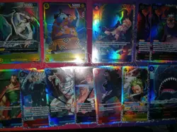 Bandai One Piece CCG card lot of 43 Alt Art, Promos ,Holo Dons - Image 2