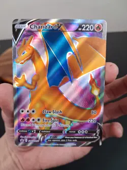 Pokemon TCG Charizard v Sword & Shield SWSH050 Holo Promo Card NM - Image 1