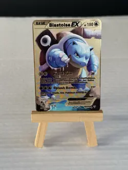 Blastoise EX Custom Gold Metal Card - Image 1