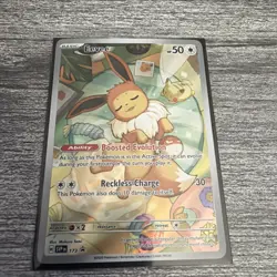 Pokemon TCG Eevee Prismatic Evolutions Black Star Promo Card ETB #173 - Image 1