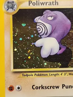 Poliwrath 9/75 Neo Discovery Holo Vintage WOTC Pokemon Card - Image 3