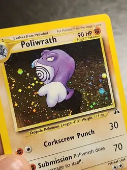 Poliwrath 9/75 Neo Discovery Holo Vintage WOTC Pokemon Card - Image 4