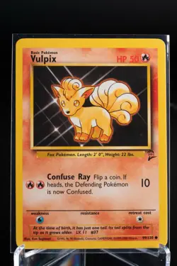 Vulpix 99/130 Base Set 2 Pokemon Card NM - Image 1