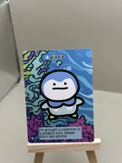 Pokiebubies 1st Edition V2 Pippie 93 Derpy Pokemon Fan Art Card Chef Ken Piplup - Image 1