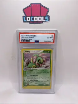 PSA 8 2003 EX Sandstorm Cradily 3/100 HOLO Pokemon Card Near Mint E Reader - Image 1