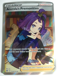 Acerola's Premonition TG24/TG30 Brilliant Stars 2022 Full Art Pokemon Card TCG - Image 1