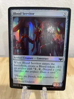 MTG Blood Servitor FOIL #252/277 Innistrad: Crimson Vow Common NM/M - Image 1
