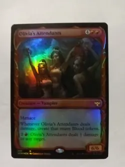MTG - Olivia's Attendants - Foil Showcase - VOW 307 - Crimson Vow - Rare - Image 1