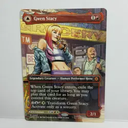 Gwen Stacy Borderless Non-Foil #202 Mythic MTG Spider-Man SPM EN NM - Image 1