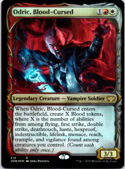 Odric, Blood-Cursed (Showcase)(Foil) Innistrad: Crimson Vow,314 NM - Image 1