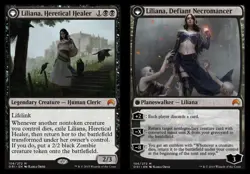 Liliana, Heretical Healer // Liliana, Defiant Necromancer - Foil NM, English MTG - Image 1