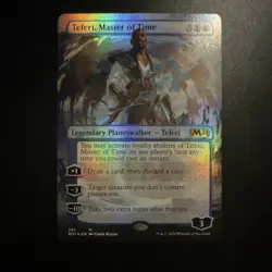 MTG Teferi, Master of Time Core Set 2021 Borderless Foil Mythic NM - Image 1