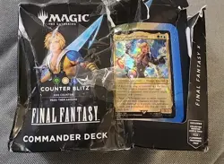 Magic the Gathering Final Fantasy Commander Deck Damaged - Image 4