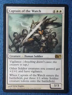 MTG 1x Captain of the Watch LP Core Set 2013 M13 (multi available 2 3 4) Magic - Image 1