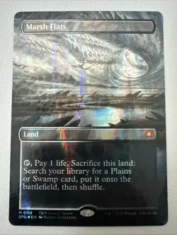 Marsh Flats (Borderless) (Dragonscale Foil) Special Guests Foil - Image 1