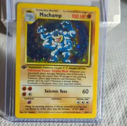 Pokemon Machamp Holo Rare Deck Exclusives Card 008/102 1st Edition 1999 - Image 1