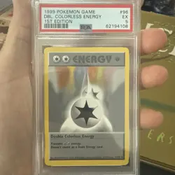 1999 Pokemon Game Dbl. Colorless Energy 1st Edition #96 PSA 5 - Image 1