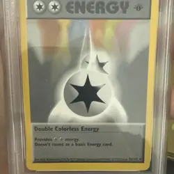1999 Pokemon Game Dbl. Colorless Energy 1st Edition #96 PSA 5 - Image 3