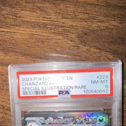 Pokemon Charizard ex 223/197 Obsidian Flames Special Illustration Rare PSA 8 - Image 3