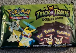 Pokemon TCG: 2023 Trick Or Trade Booster Bundle Brand 50 Mini Packs New Sealed - Image 1