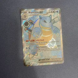 Pokemon TCG Blastoise EX Holo Ultra Rare Card Scarlet Violet-151 184/165 - Image 1