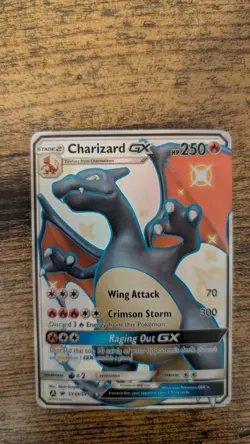 Pokemon Charizard GX SV49/SV94 Hidden Fates Shiny Vault Shiny Holo Rare 250 HP - Image 3