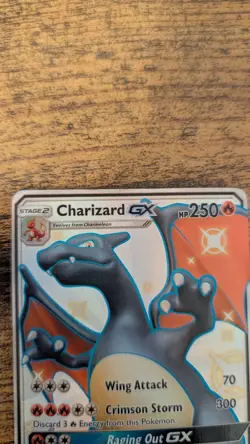 Pokemon Charizard GX SV49/SV94 Hidden Fates Shiny Vault Shiny Holo Rare 250 HP - Image 4