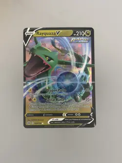 Rayquaza V 100/159 Crown Zenith Ultra Rare Holo Pokemon TCG Card NM/MINT - Image 1