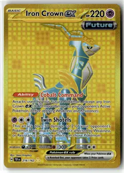 Iron Crown ex ⭐ 216/162 Holo Hyper Rare Temporal Forces 2024 Pokemon NM - Image 1
