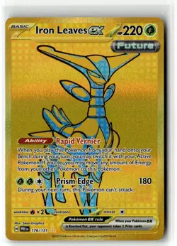 Iron Leaves ex ⭐ 176/131 Holo Hyper Rare Prismatic Evolutions 2025 Pokemon NM - Image 1