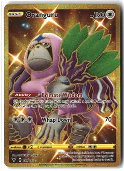 Oranguru ⭐ 199/185 Holo Secret Rare Vivid Voltage 2020 Pokemon NM - Image 1