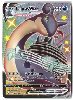 Lapras VMAX ⭐ SV111/SV122 Holo Rare VMAX Shining Fates Shiny Vault Pokemon NM - Image 1