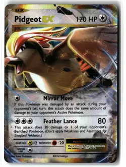 Pidgeot EX ⭐ 64/108 Holo Rare EX Evolutions 2016 Pokemon NM - Image 1