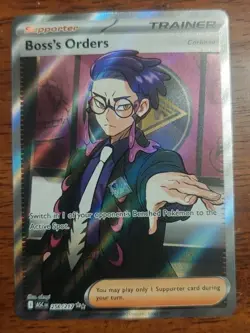 Pokemon Boss's Orders Trainer Full Art Holo Rare Corbeau ASC EN 256/217 Card - Image 1