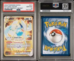 2022 POKEMON SWSH #211/195 FA/ LUGIA VSTAR SILVER TEMPEST GOLD SECRET PSA 10 - Image 3
