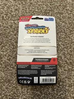 Pokemon TCG: S&V Surging Sparks Blister Alakazam Promos - SEALED PACK - Image 2