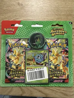 Pokemon Ascended Heroes 2 Pack Blister Erika's Tangela Sealed Brand New - Image 2