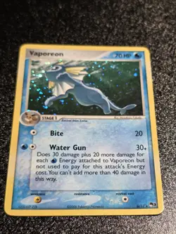Pokemon TCG Vaporeon Holo Rare Pop Series Promos 3/6 LP Condition - Image 1