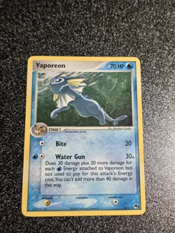 Pokemon TCG Vaporeon Holo Rare Pop Series Promos 3/6 LP Condition - Image 2