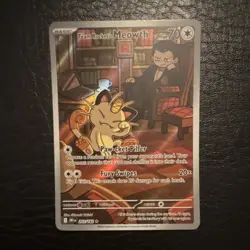 Pokemon Team Rocket's Meowth Destined Rivals 203/182 Illustration Rare 70 HP En… - Image 1